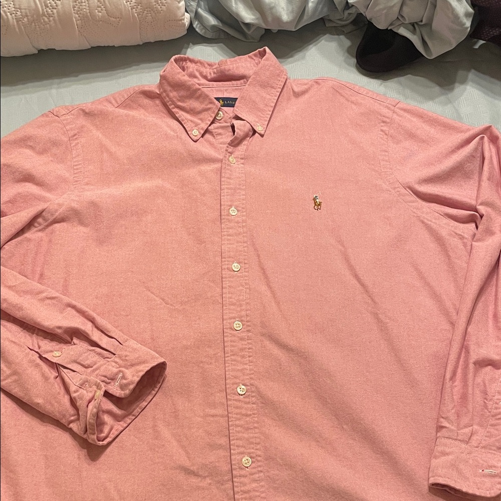 Ralph Lauren Men's Casual Pink Shirt